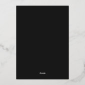 Invitation En Aluminium Moody Forest Botanical Gold Mariage classique mode (Verso)