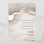 Invitation En Aluminium Moody Mariage (Recto)