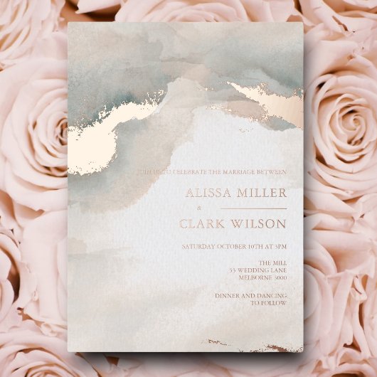 Invitation En Aluminium Moody Mariage