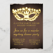 Invitation En Aluminium Moody Murder Mystery Diner Party (Recto)