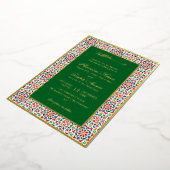 Invitation En Aluminium Moroccan Mosaic Terracotta Stones Islamic Wedding  (Rotation)