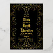 Invitation En Aluminium Mort à ma vingtaine Halloween 30e anniversaire (Recto)