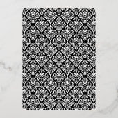 Invitation En Aluminium Motif Damas (Verso)