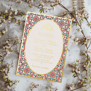 Invitation En Aluminium Motif marocain Bijou Treillis Islamique