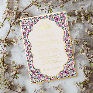 Invitation En Aluminium Motif marocain Bijou Treillis Islamique