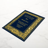 Invitation En Aluminium Moyen âge ca. 1477 Foliage Mariage frontalier (Rotation)