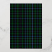 Invitation En Aluminium Murray Clan Tartan Mariage (Verso)