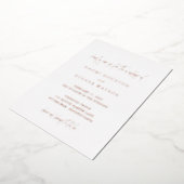 Invitation En Aluminium Naomi Typographie Mariage moderne (Rotation)