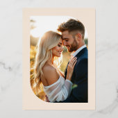 Invitation En Aluminium Navy & Gold Tropical Pineapple Wedding (Verso)