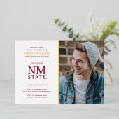 Invitation En Aluminium New Mexico State University Graduation (Debout devant)