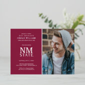 Invitation En Aluminium New Mexico State University Graduation (Debout devant)