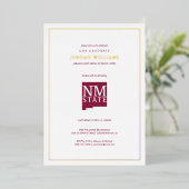 Invitation En Aluminium New Mexico State University Graduation (Debout devant)
