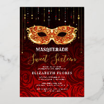 N'Importe Quelle Couleur Thème Sweet 16 Masquerade