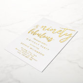Invitation En Aluminium Ninety et fabuleux or foiled anniversaire (Rotation)