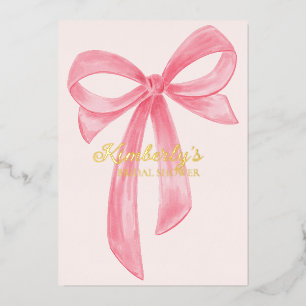 Invitation En Aluminium Noce Coquette Rose Fête de Mariage