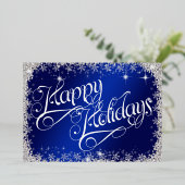 Invitation En Aluminium Noël Glitz (Debout devant)