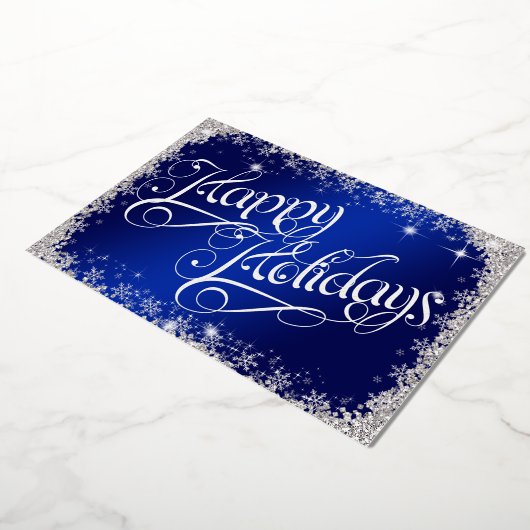 Invitation En Aluminium Noël Glitz (Rotation)