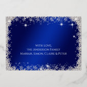 Invitation En Aluminium Noël Glitz (Verso)