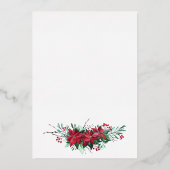 Invitation En Aluminium Noël Jeu Botanique Jouet Nutcracker Rose Or (Verso)