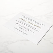 Invitation En Aluminium Noelle Elegant Wedding (Rotation)