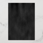 Invitation En Aluminium Noir délicat moderne Minimal Mariage texturé (Verso)