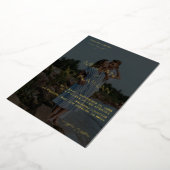 Invitation En Aluminium Noms Photo moderne 6 Mariage vertical (Rotation)