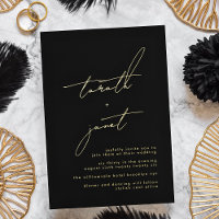 NOMS Premium | Mariage élégant noir et or