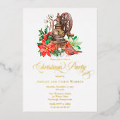 Invitation En Aluminium Nostalgic Coffee Grinder |Cardinal Christmas Party (Recto)