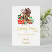 Invitation En Aluminium Nostalgic Coffee Grinder |Cardinal Christmas Party (Debout devant)