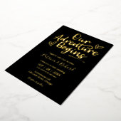 Invitation En Aluminium Notre aventure commence Rustic Chic Mariage (Rotation)