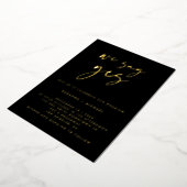 Invitation En Aluminium Nous disons Oui Noir Moderne Calligraphie Mariage  (Rotation)
