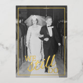 Invitation En Aluminium Nous sommes toujours ensemble - Photo d'anniversai (Recto)