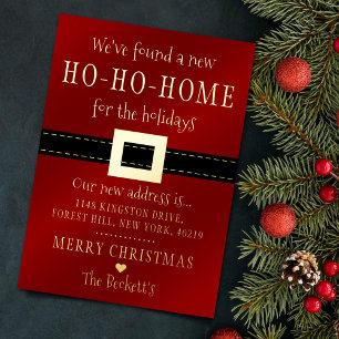 Invitation En Aluminium Nouvelle maison Ho Ho pour les vacances de Noël