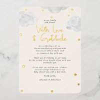 Nuages Baby shower neutre pour les femmes Merci pl