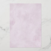 Invitation En Aluminium Nuances de pourpre Dusty fleurs Moody Floral Maria (Verso)