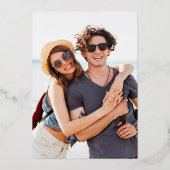 Invitation En Aluminium Nuances légèrement teintées - Mariage photo (Verso)