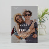 Invitation En Aluminium Nuances légèrement teintées - Mariage photo (Debout devant)