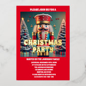 Invitation En Aluminium Nutcracker Christmas Party (Recto)