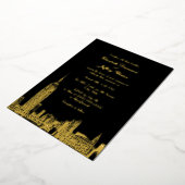 Invitation En Aluminium NYC Skyline ESB Etch Wedding (Rotation)