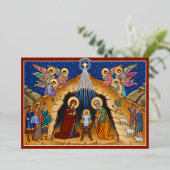 Invitation En Aluminium Ô Nuit Sainte | Nativité | (Debout devant)