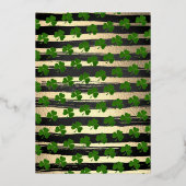 Invitation En Aluminium O'Baby St. Patrick's Day Baby shower Real (Verso)