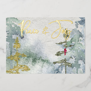 Invitation En Aluminium Oiseau de Noël