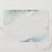 Invitation En Aluminium Oiseau de Noël (Verso)