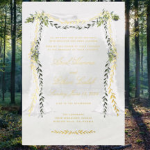 Olive Branch Chuppah Forest Mariage Gold