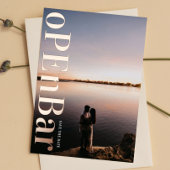 Invitation En Aluminium OPEN BAR ROSE OR PRESSÉ Enregistrer la date