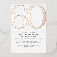 Or blanc et Rose | Simple Glam 60e anniversaire