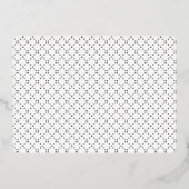 Invitation En Aluminium Or blanc simple Grille script 4 photos graduation (Verso)