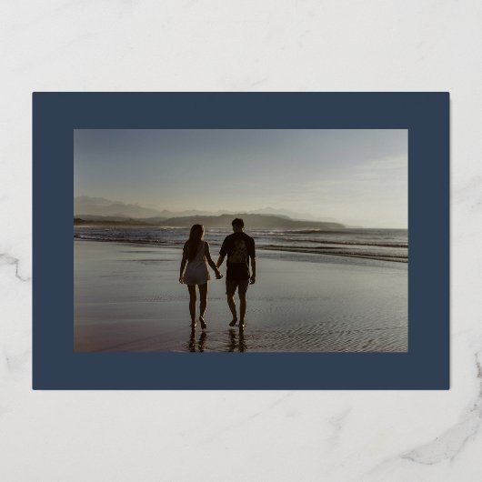 Invitation En Aluminium or classique crête bordeaux marine enregistrer la  (Verso)