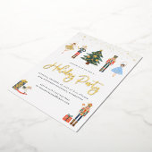 Invitation En Aluminium Or élégant | Nutcracker Christmas Holiday Party (Rotation)