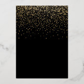 Invitation En Aluminium or élégant script feuille de fin d'études faire-pa (Verso)